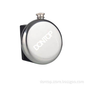 Hot Selling Stainless Steel 6oz Round Hip Flask with Mirror Polishing